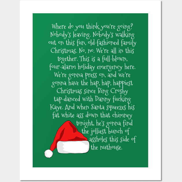 Christmas Rant Wall Art by masciajames